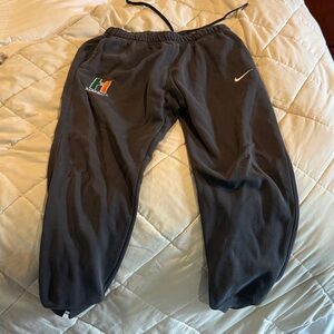 Nike Charcoal Joggers with Embroidered Logo